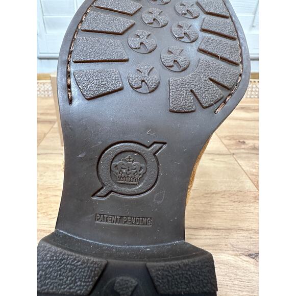 Born Women's Tori Boots Tan Camel Suede Size 8 NWOB Wraparound Straps Comfy - Picture 13 of 13